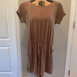 Khaki Tan Shorts Romper.